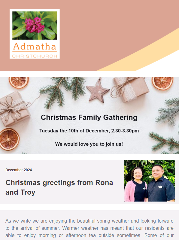 Admatha newsletter December 2024